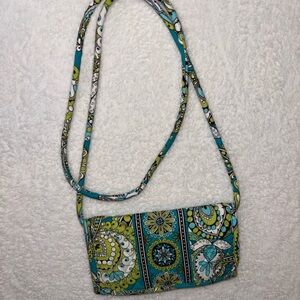 Vera Bradley Trifold wallet hipster crossbody purse travel easy